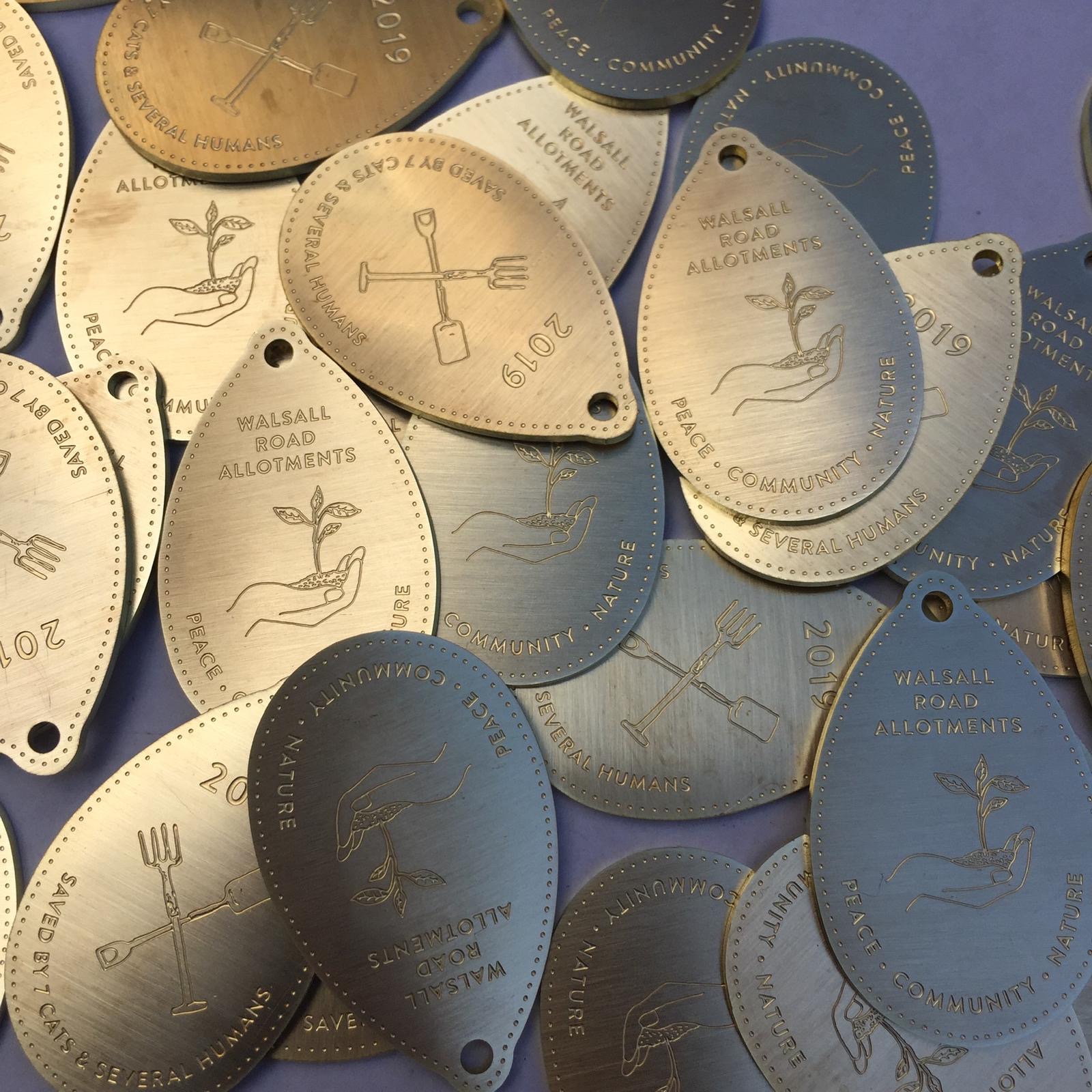 etched tokens